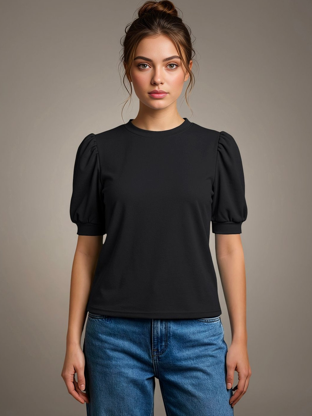Navyankaa Puff Sleeve Top