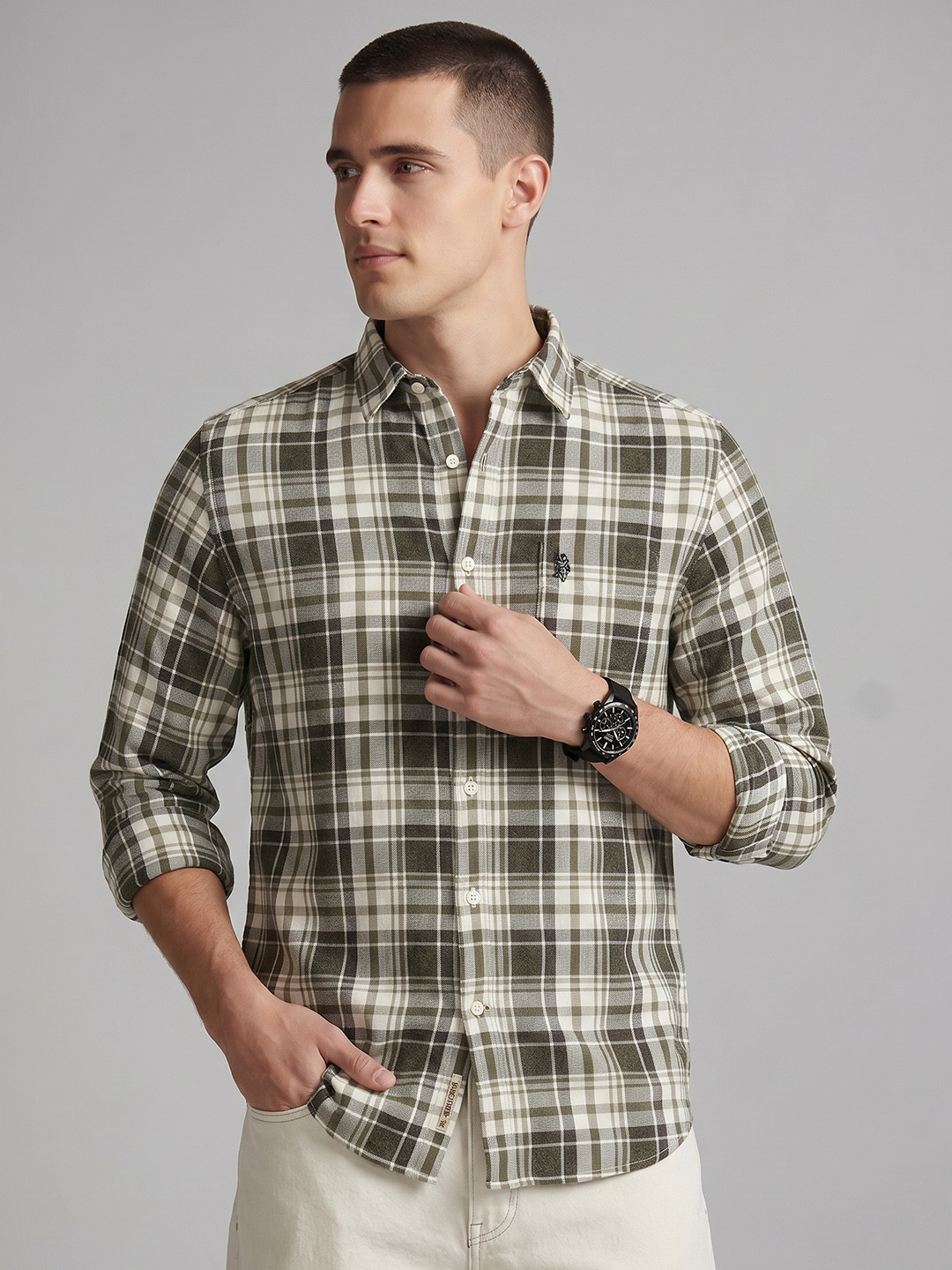 U.S. Polo Assn. Denim Co. Checked Casual Shirt