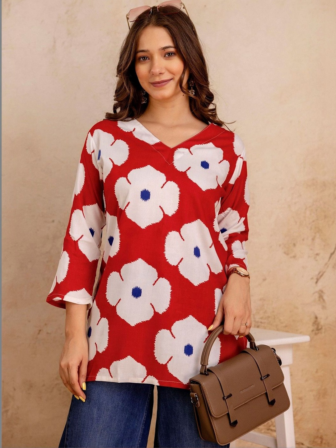 Pjyot by surhi Women Floral Printed Indie Florals Kurta