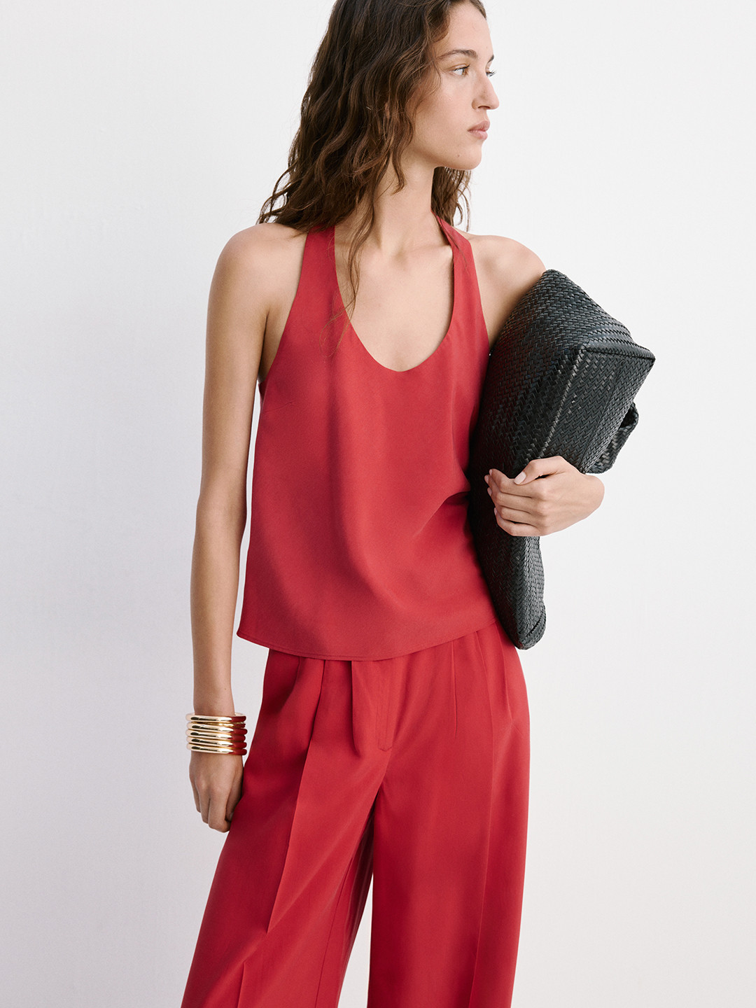 MANGO Halter Neck Tank Top