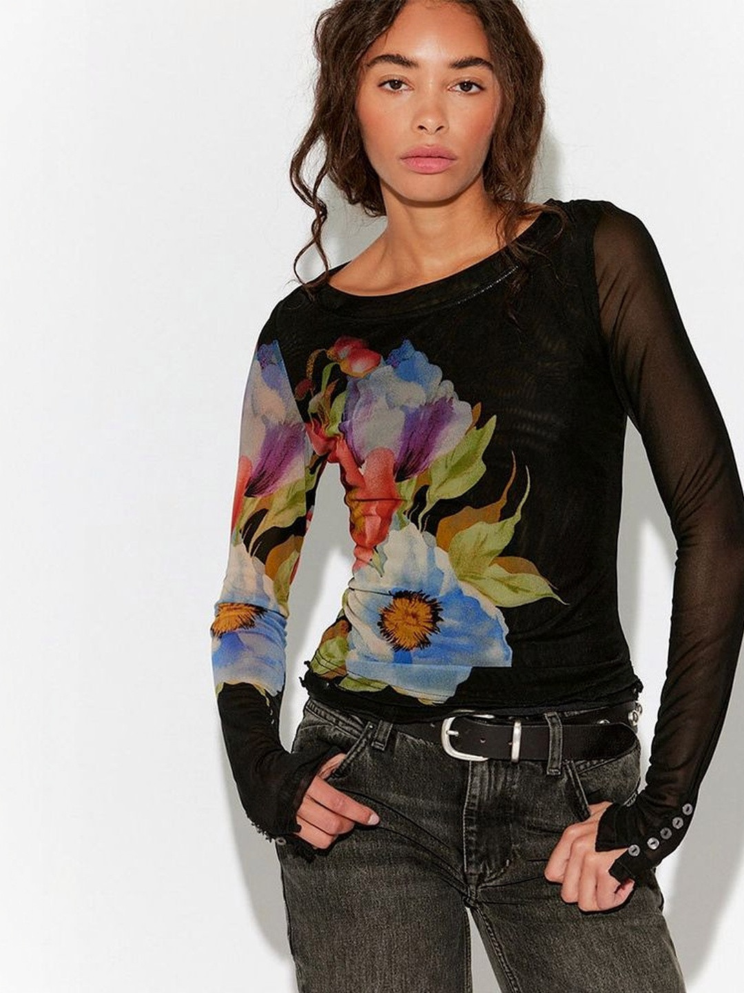 LULU & SKY Floral Print Top