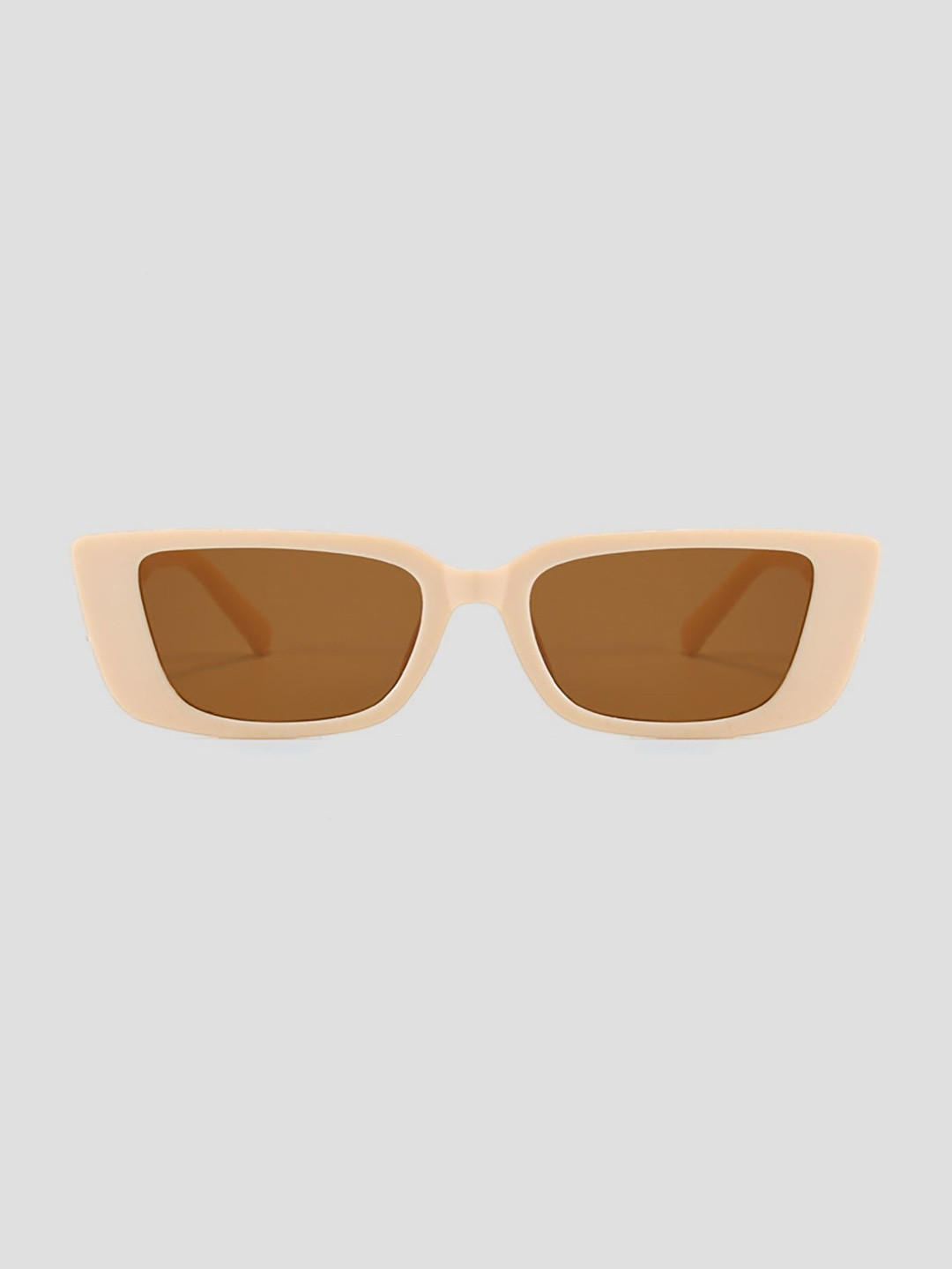 LULU & SKY Women Brown Rectangle Sunglasses