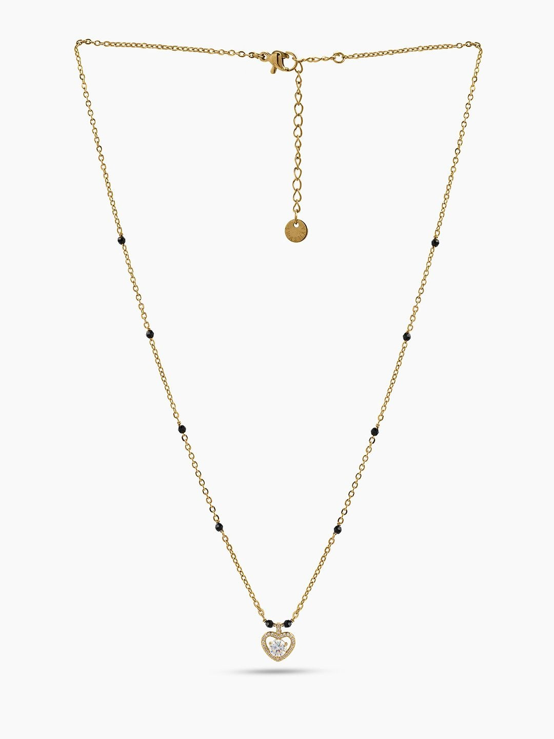 SWASHAA Gold-Plated Artificial Stones Mangalsutra