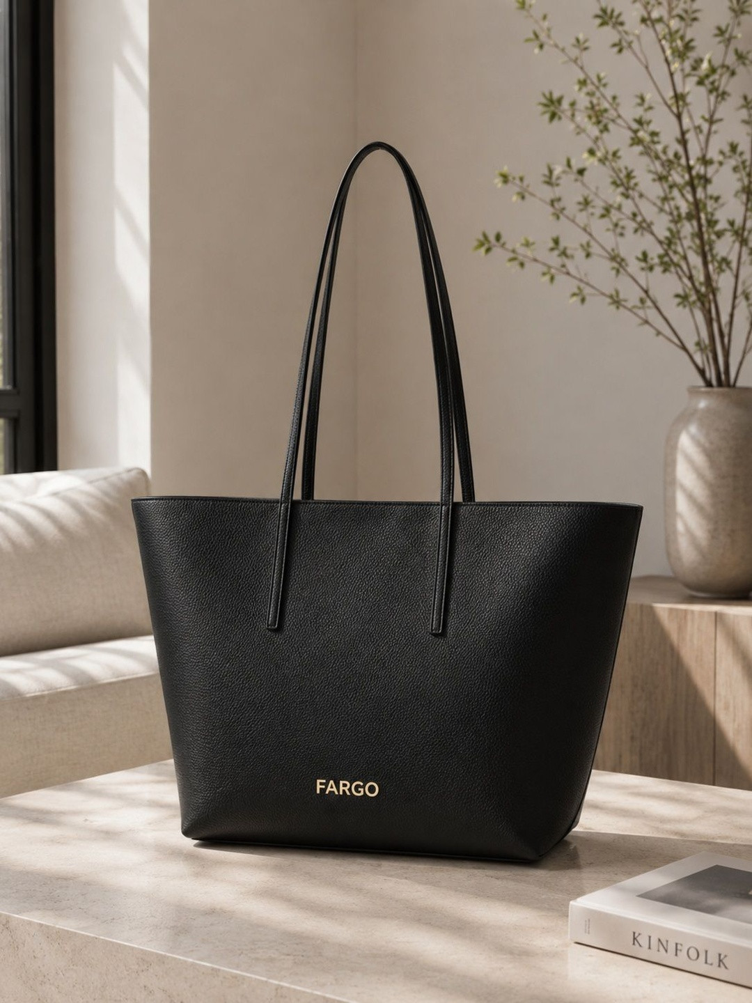 FARGO Structured Detachable Sling Strap Tote Bag