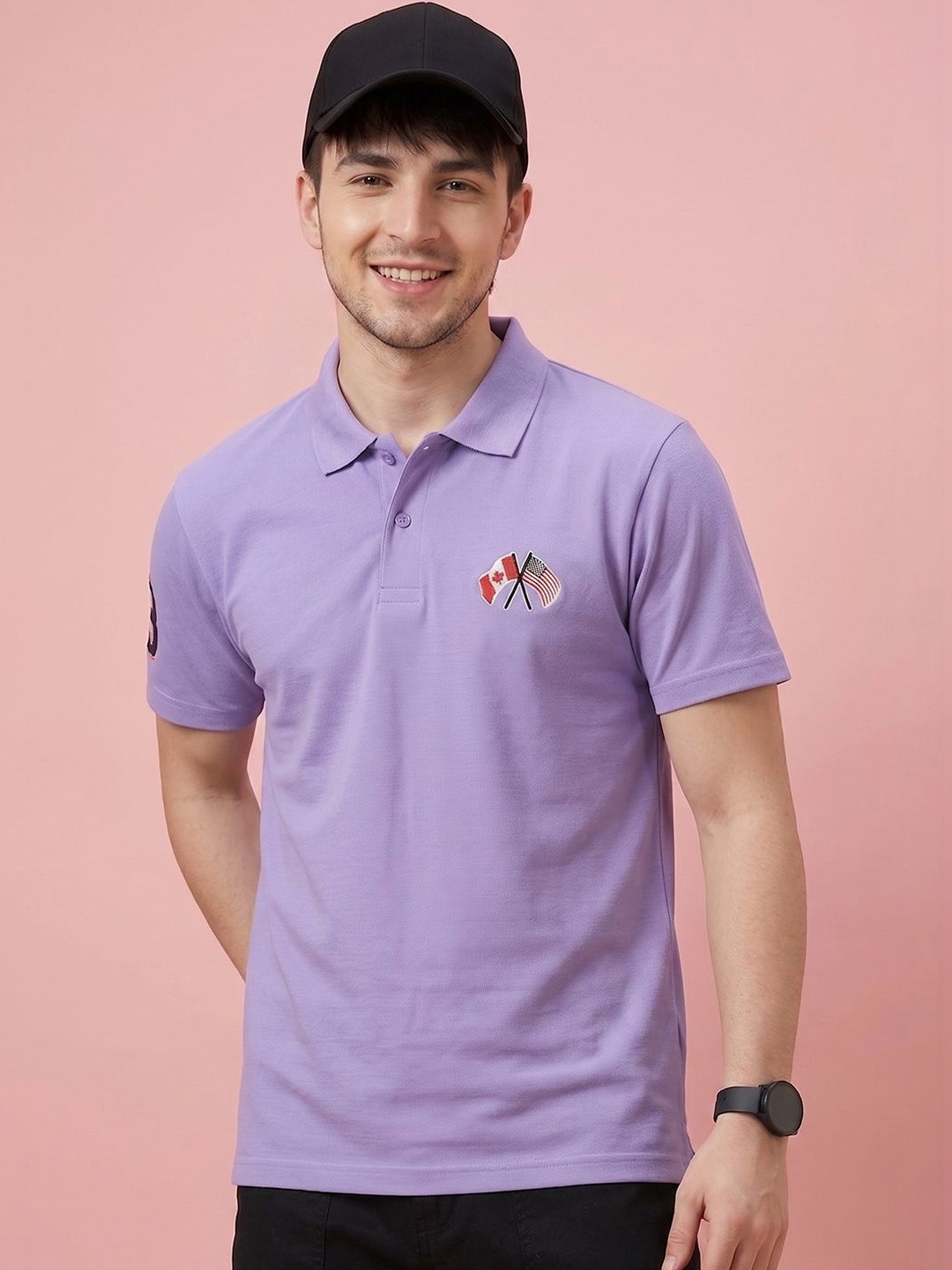 AIN6 Men Polo Collar T-shirt