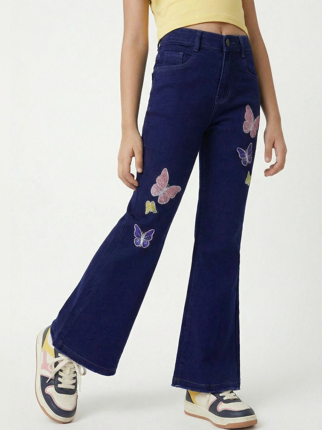 Killer Girls Bootcut Mid-Rise Embellished Jeans