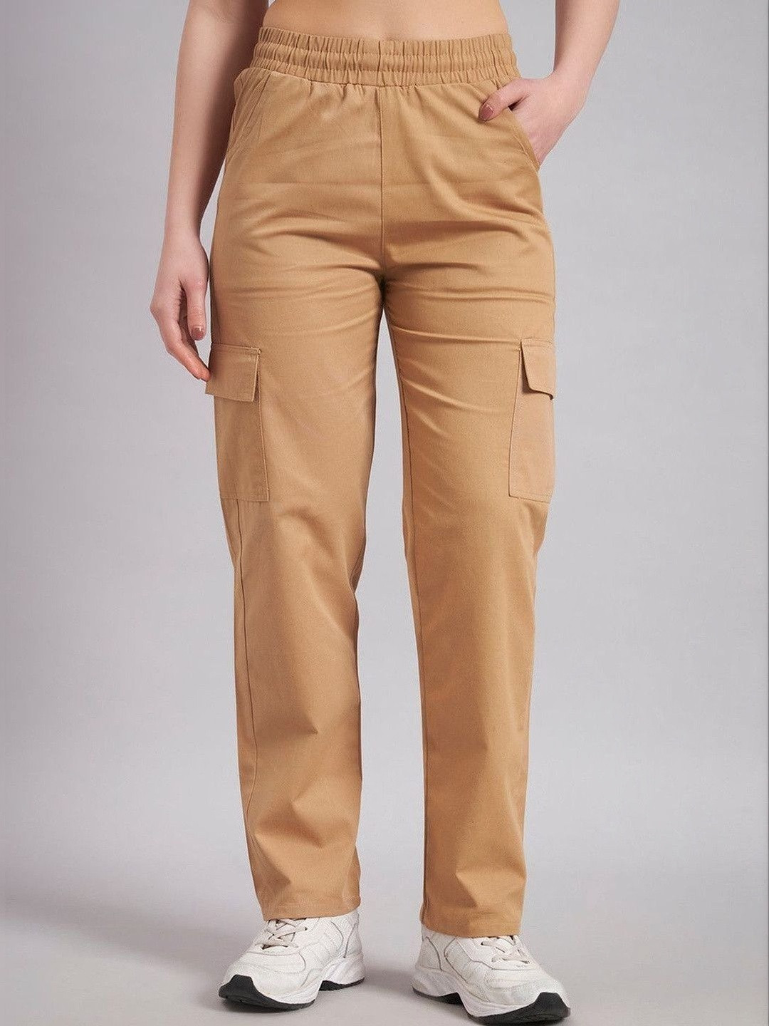 Mast & Harbour Women Relaxed Straight Leg Trousers