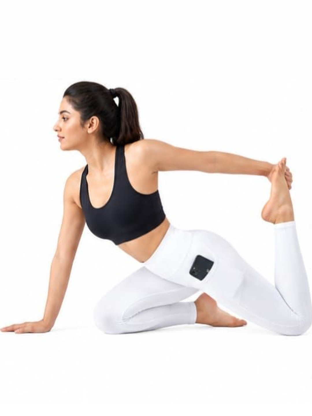 Lingerie bazzar High-Rise Rapid-Dry Ankle Length Tight
