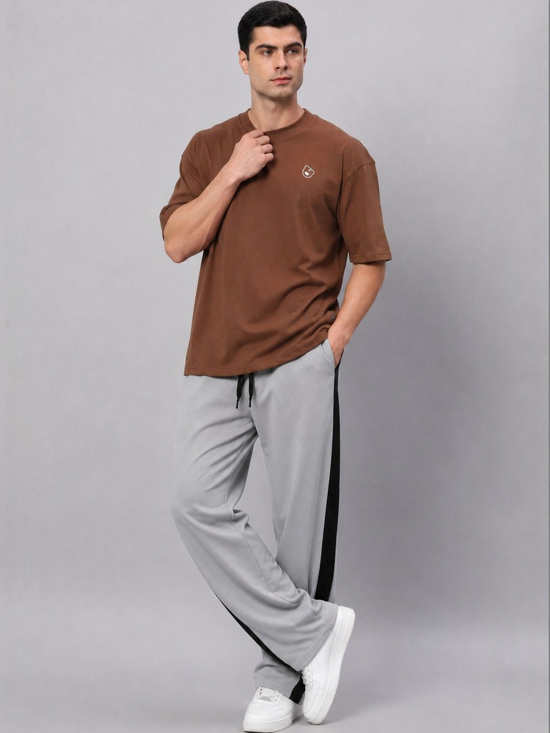 SWADESI STUFF Men Regular Fit Colourblocked Training Track Pants