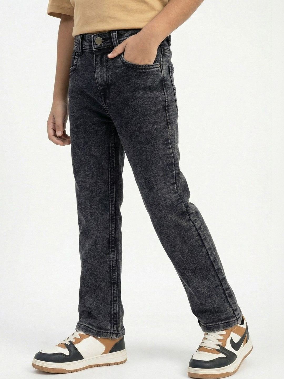 Killer Boys Regular Fit Mid-Rise Acid Wash Jeans