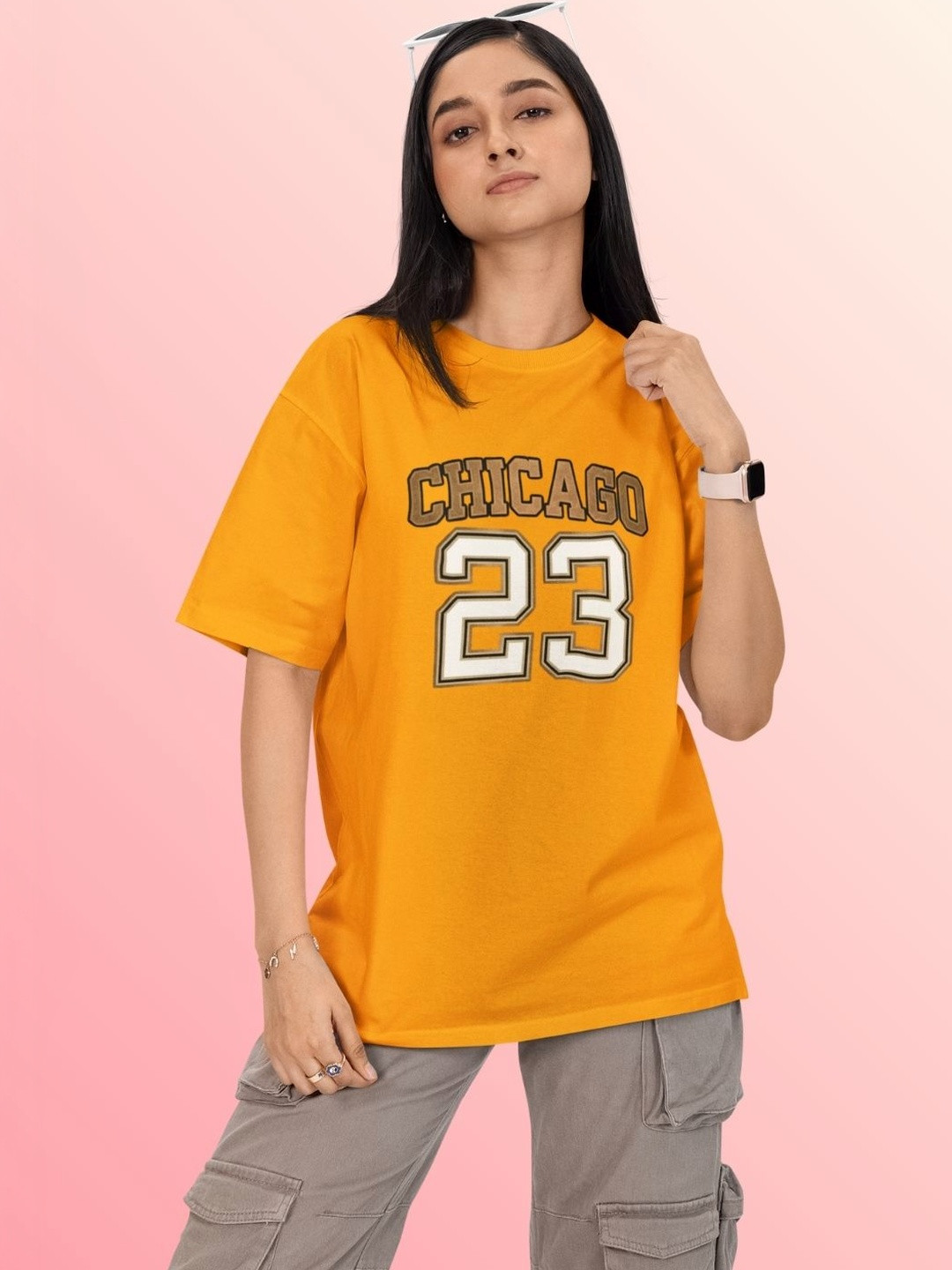Reifica Women Printed Pure Cotton Bio Finish T-shirt