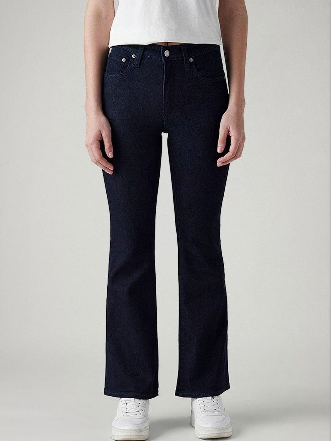 Levis Women Classic Flared High-Rise Stretchable Jeans