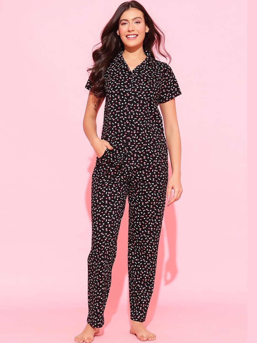 Clovia Women Printed Night suit