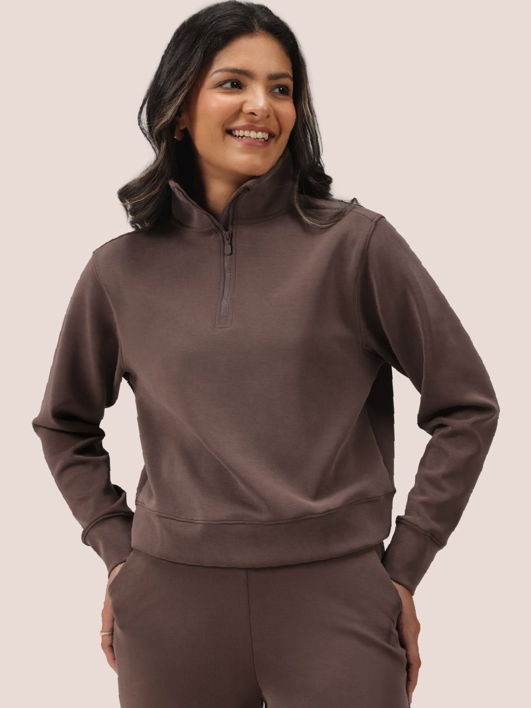 Blissclub Women Bare Butter pullover with zipper