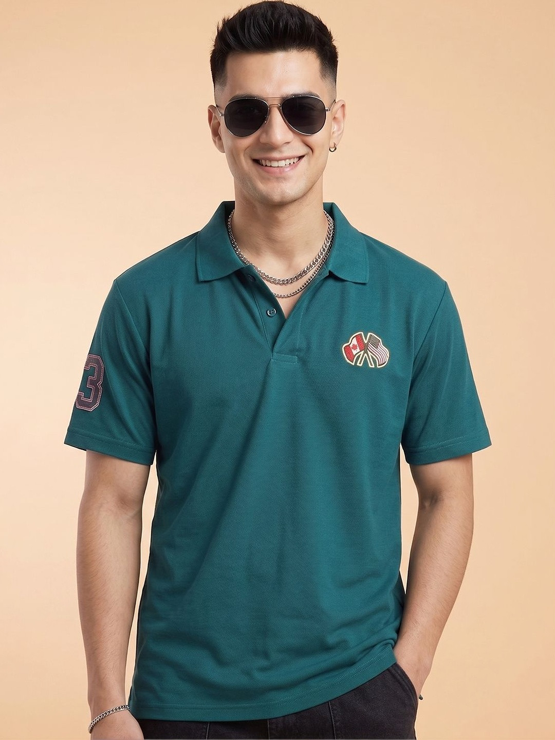 AIN6 Men Polo Collar T-shirt
