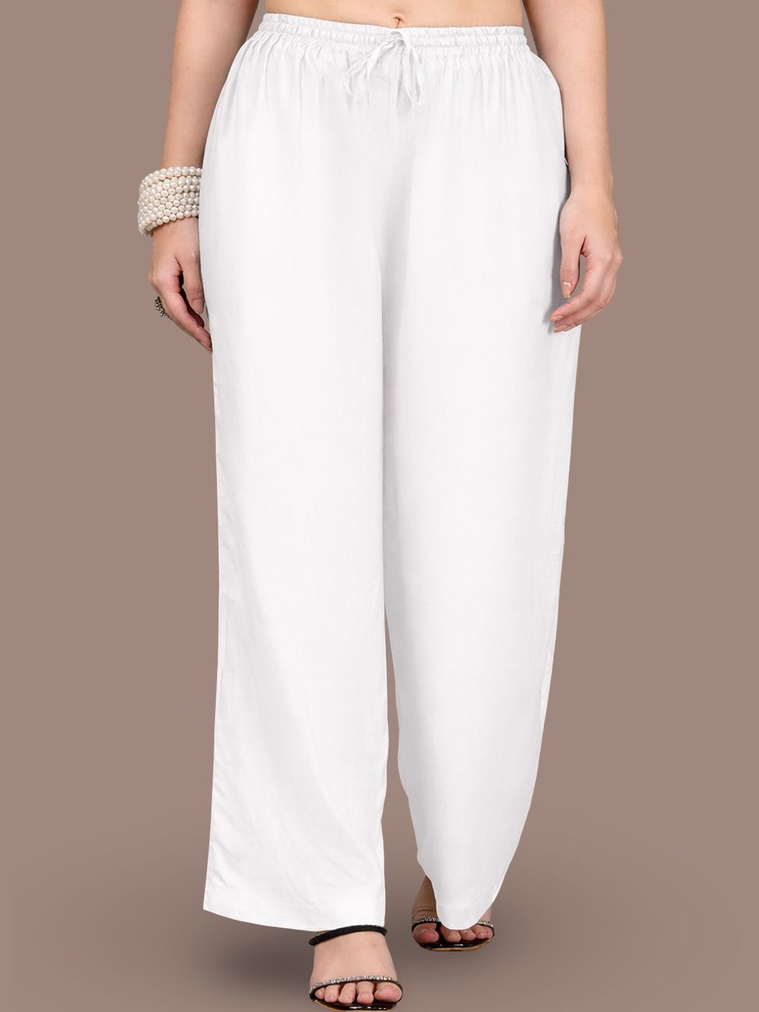 Jinfo Women 2 Flared Ethnic Palazzos