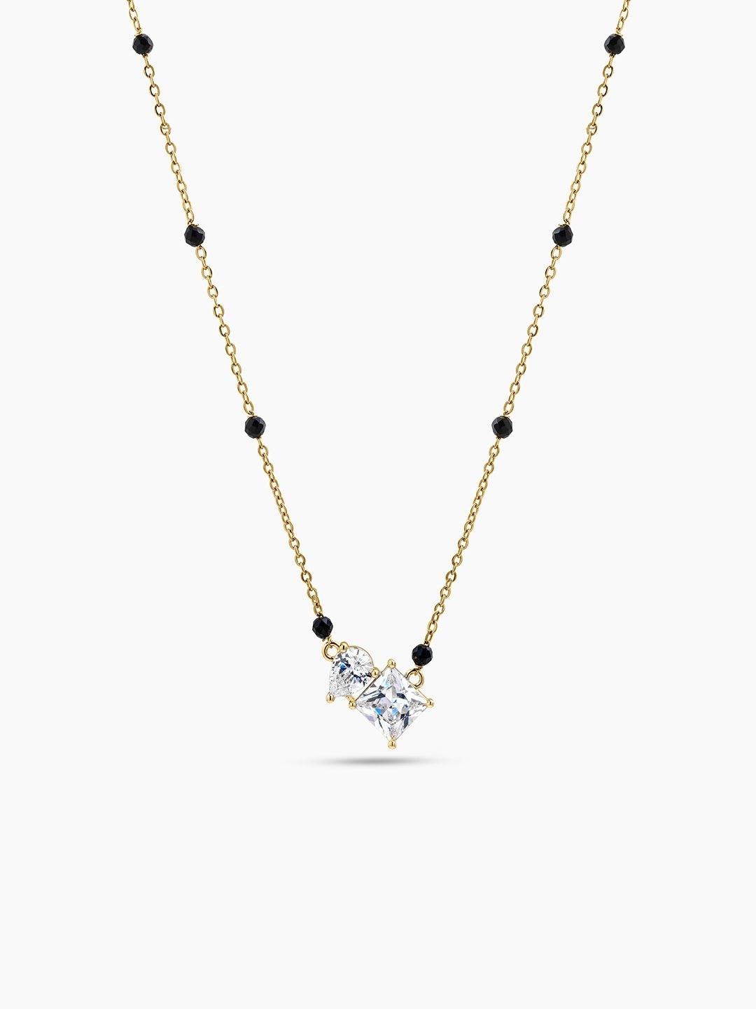 SWASHAA Gold-Plated Artificial Stones Mangalsutra