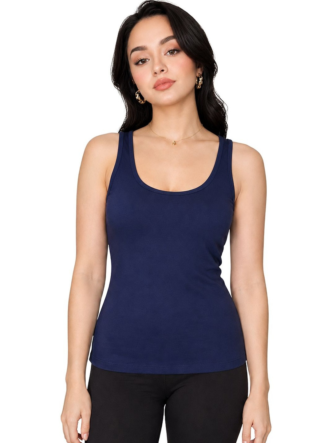 FBAR Women Solid Sleeveless Tank Top