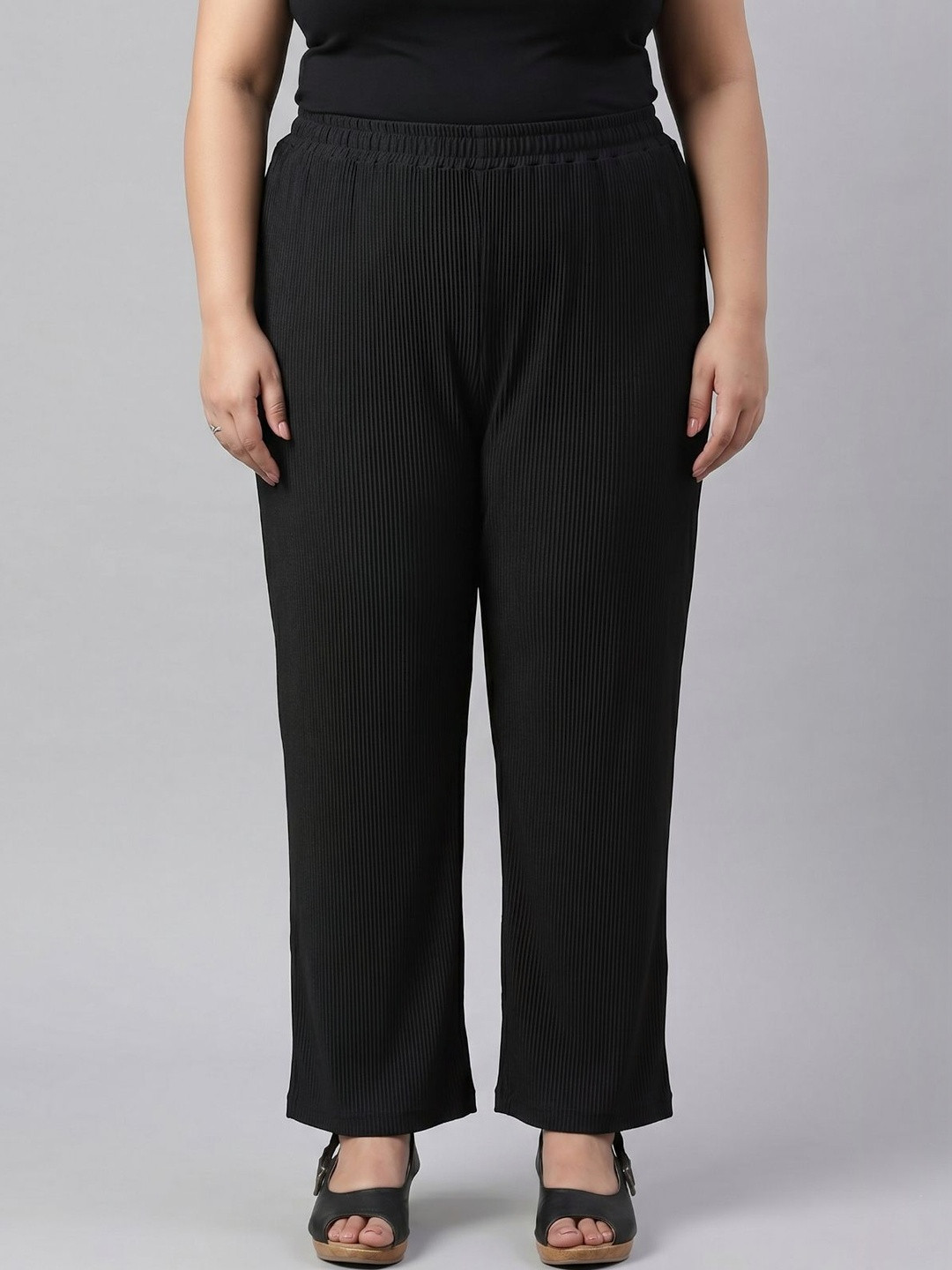 plusS Women Knitted Palazzos