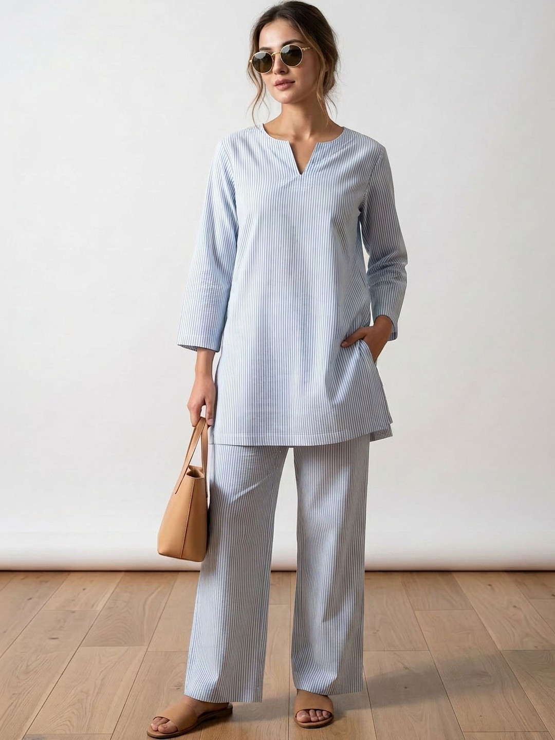 Kirrin Women Striped Night suit