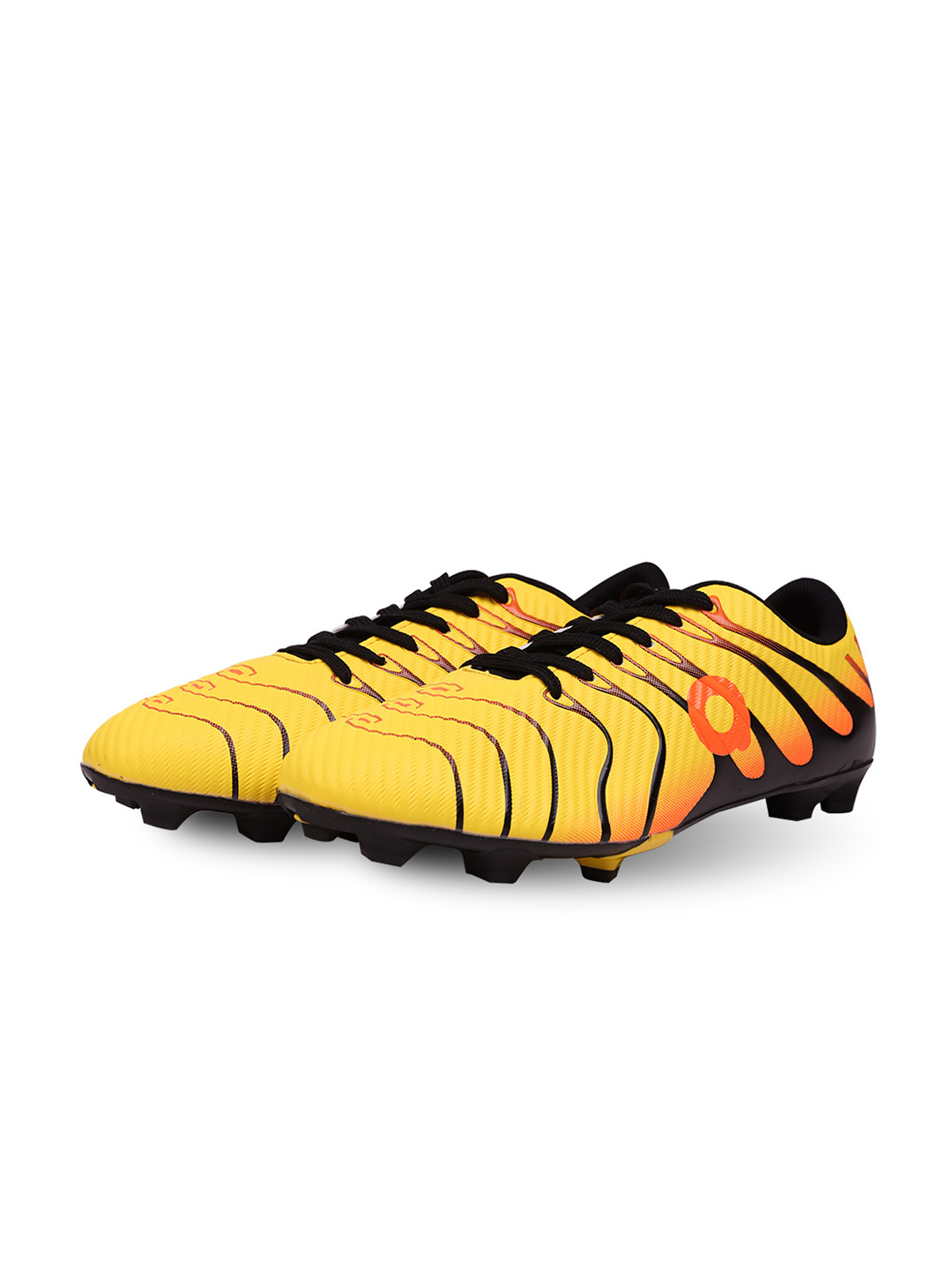 Aivin Ignia Yellow And Orange Football Shoes