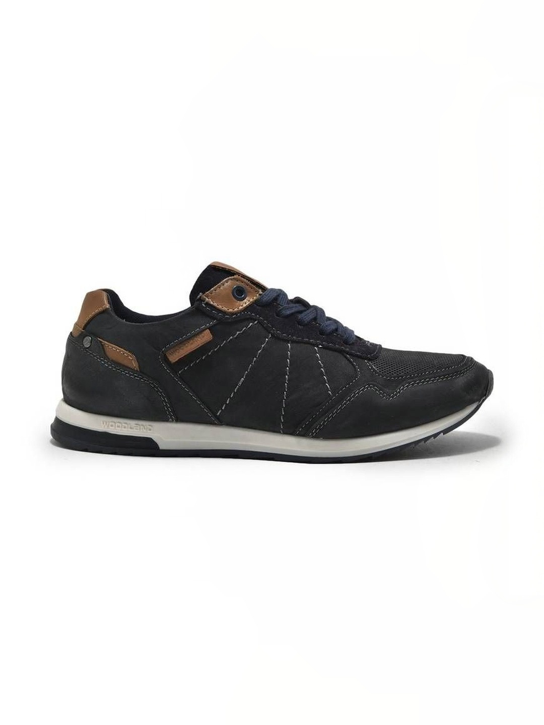 Woodland Men Colourblocked Nubuck Sneakers