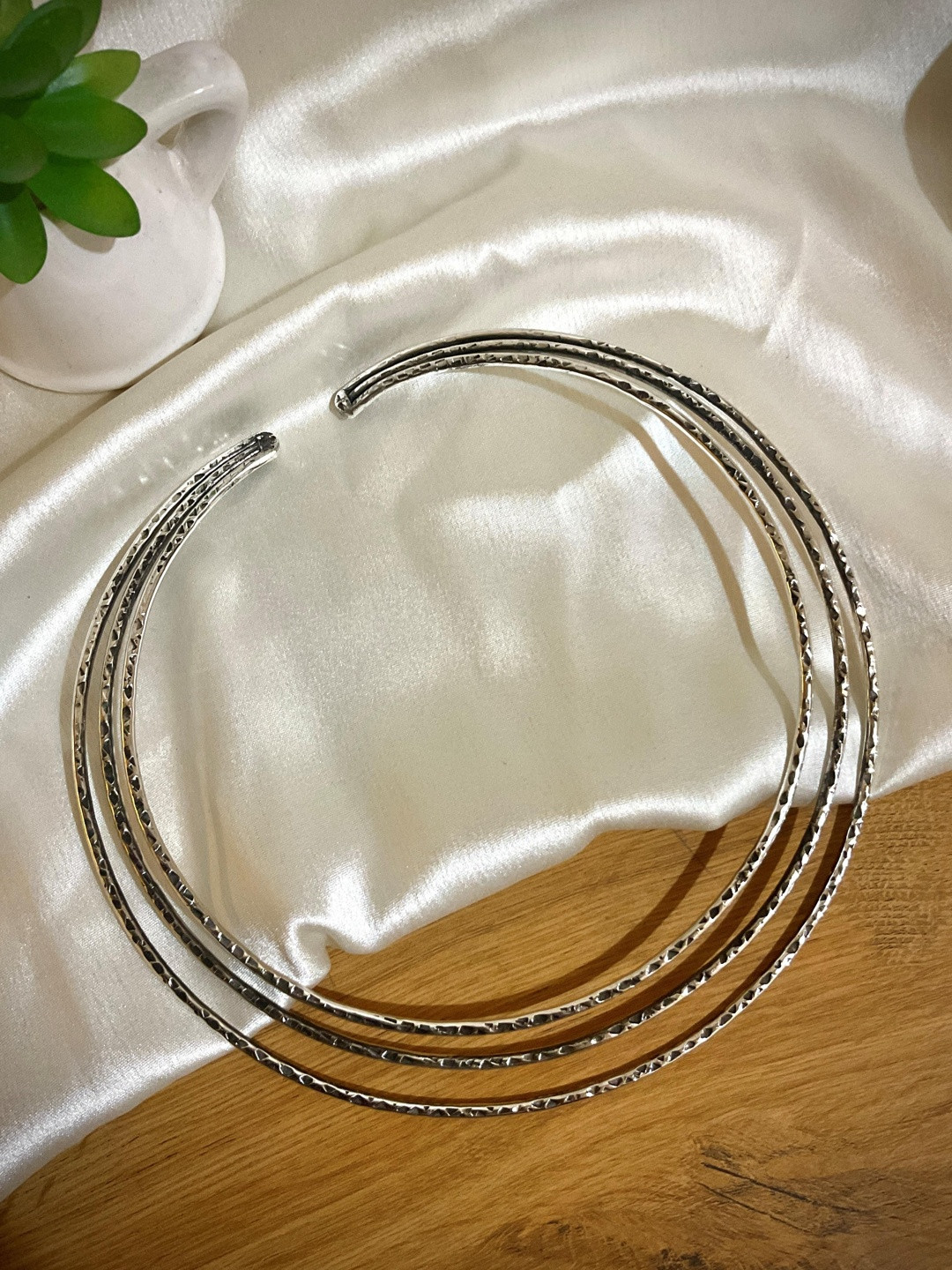 MOHATI Brass Silver-Plated Necklace