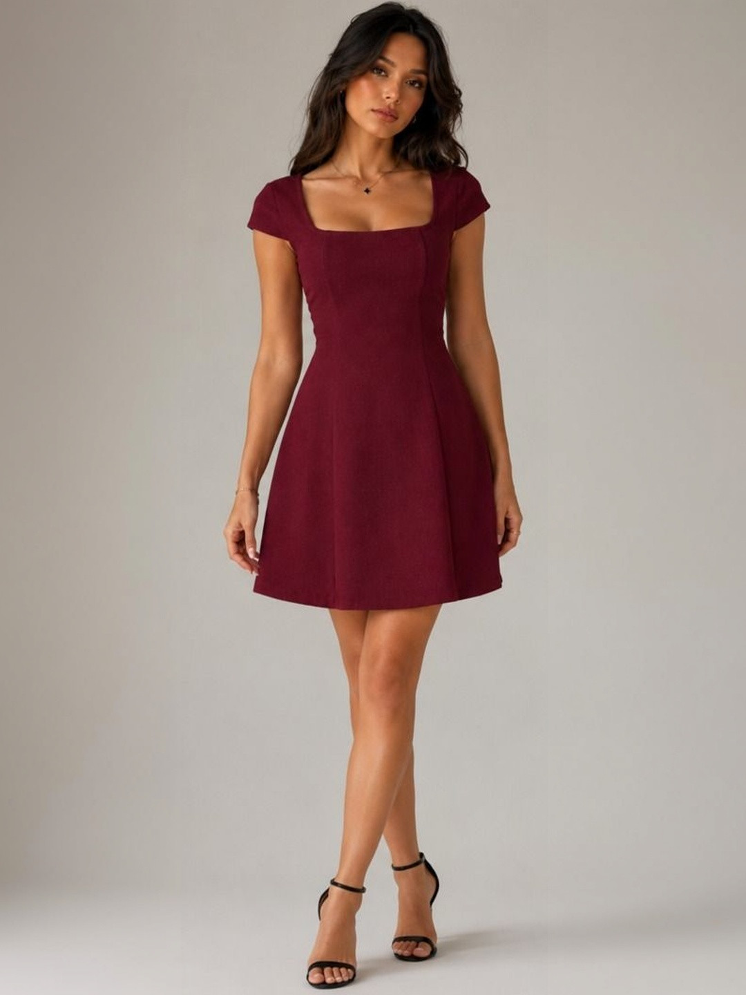 Baeship Studio Fit & Flare Mini Dress