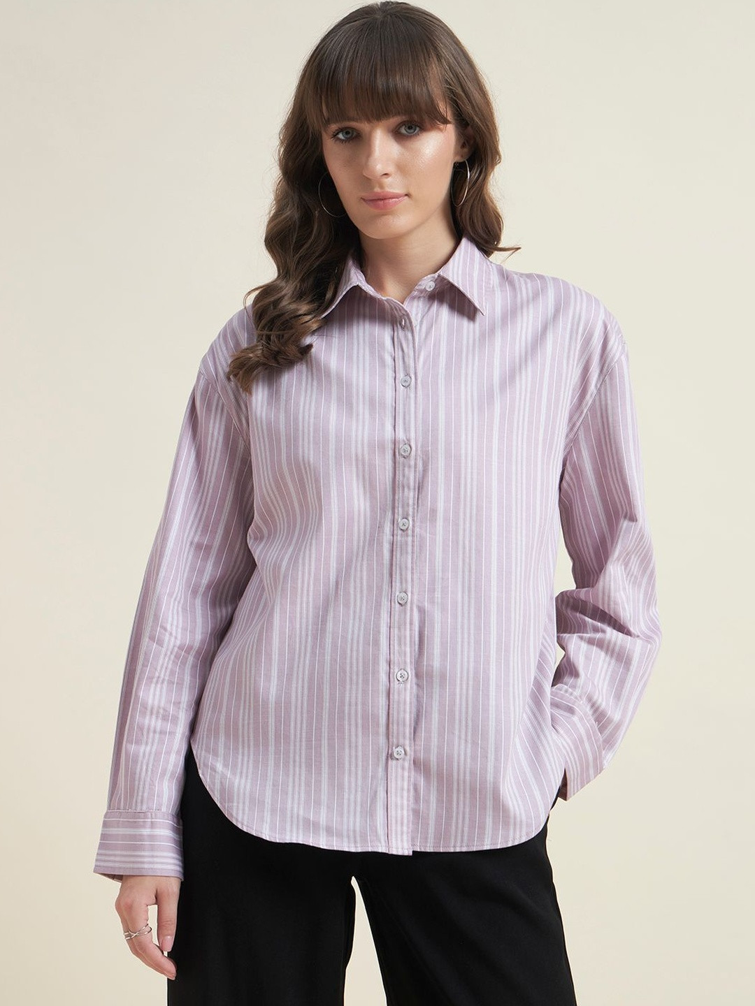 Beatnik Women Striped Casual Shirt
