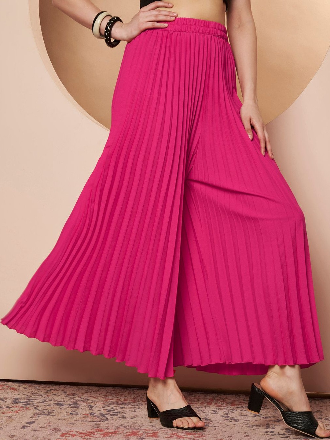 ZWERLON Women Flared Palazzos