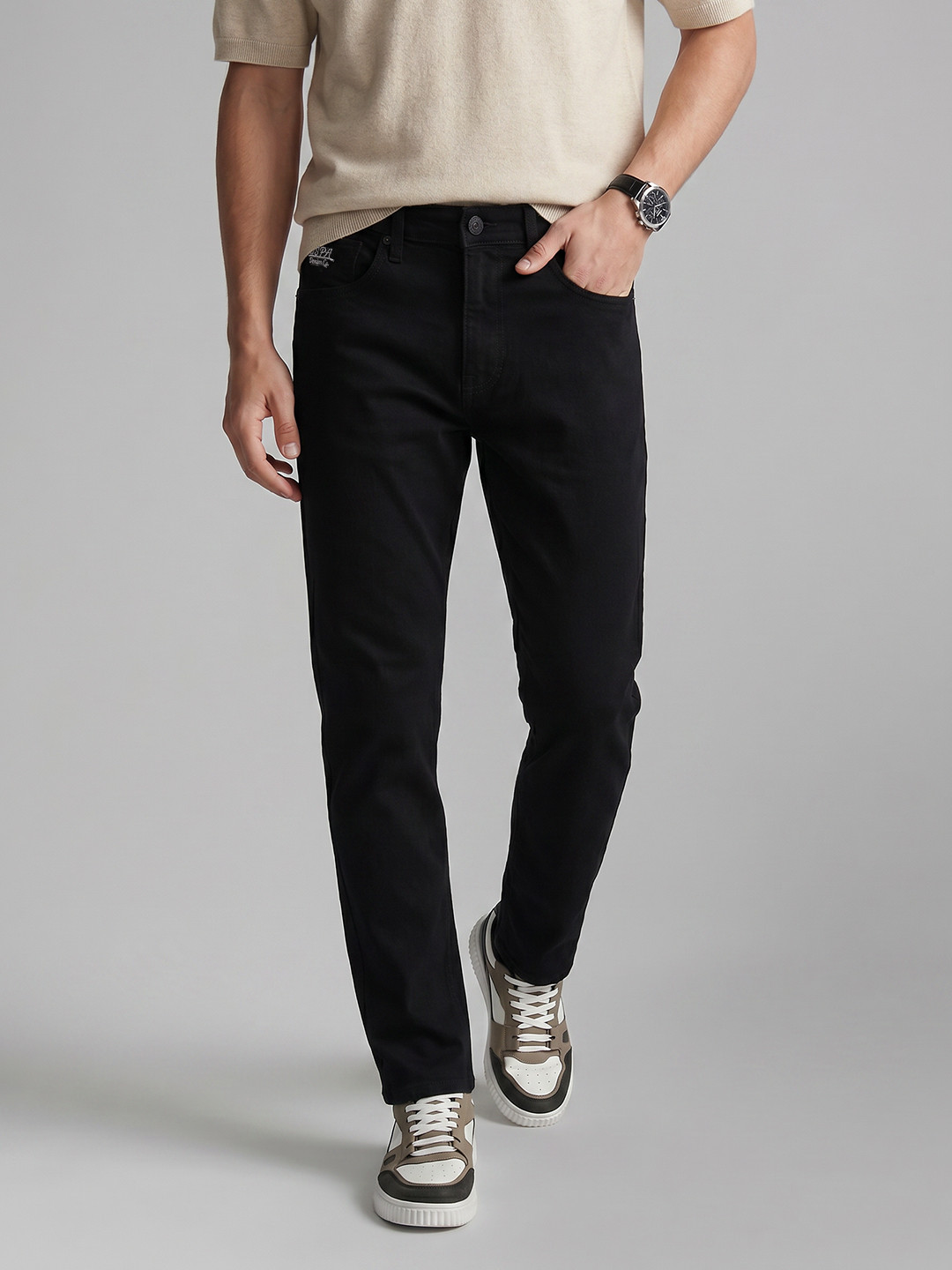 U.S. Polo Assn. Denim Co. Men Slim Fit Mid-Rise Stretchable Jeans