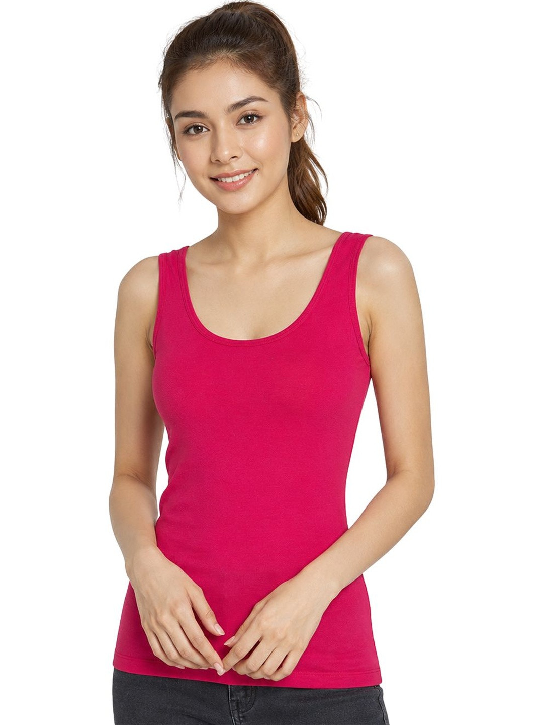 FBAR Women Solid Sleeveless Tank Top