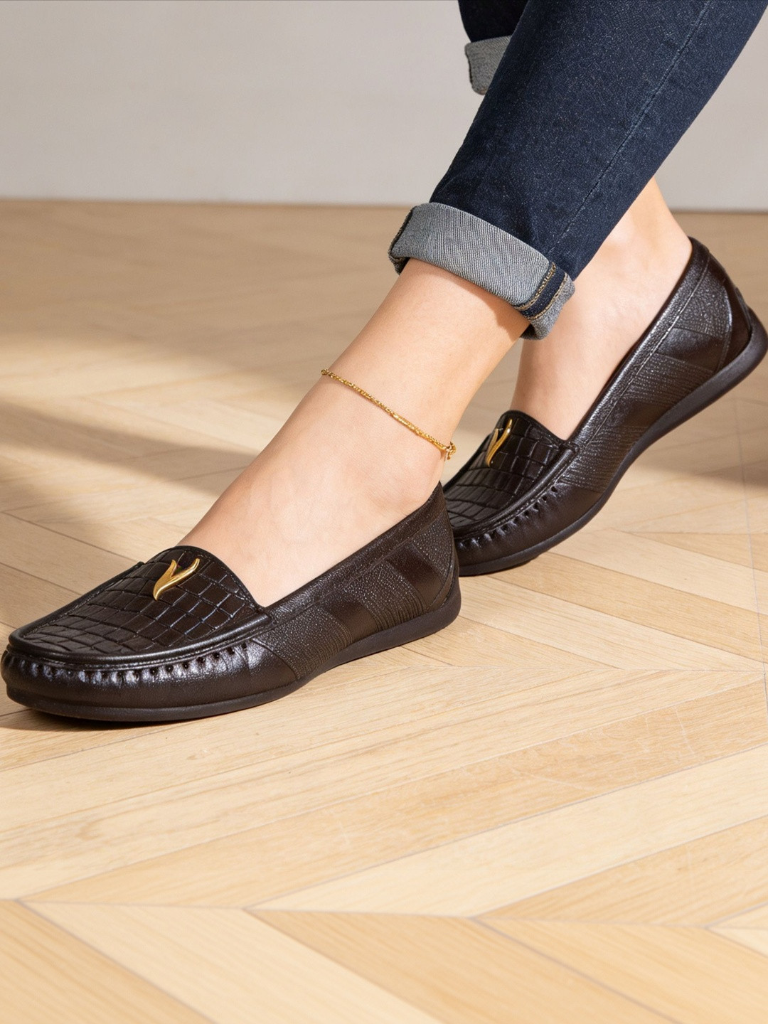 Ajanta SHOES Women Textured Driving Shoes