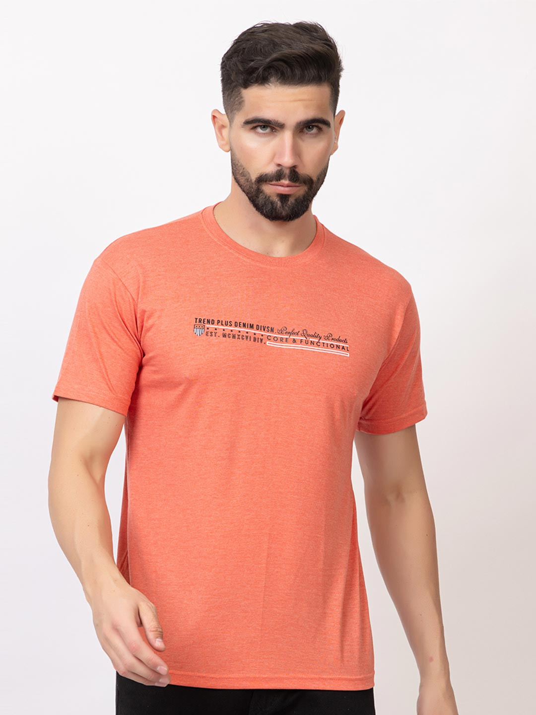 ZEFFIT Typography Round Neck Short Sleeves T-shirt