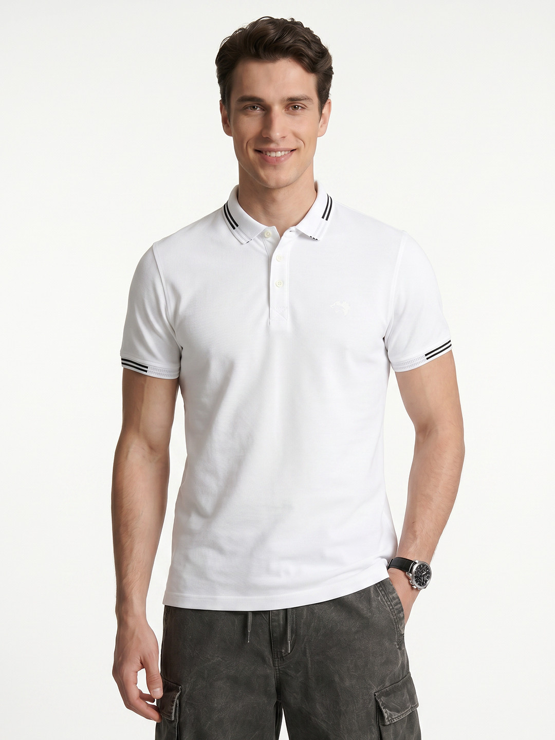 Integriti Slim Fit Polo Collar T-shirt