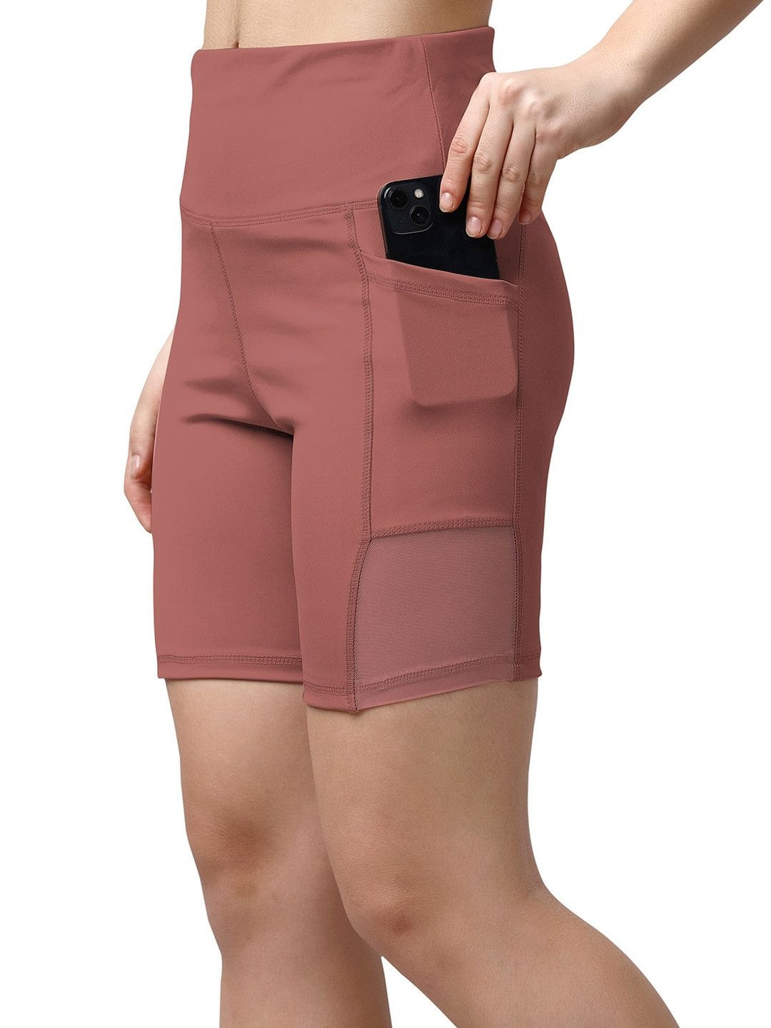 Mehrang Women Skinny Fit High-Rise Training or Gym Shorts