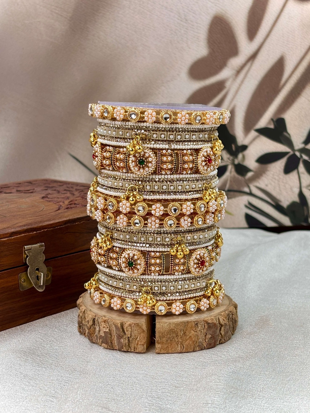 Wedding Chuda by Hitesh Bangle Stone Studded & Beaded