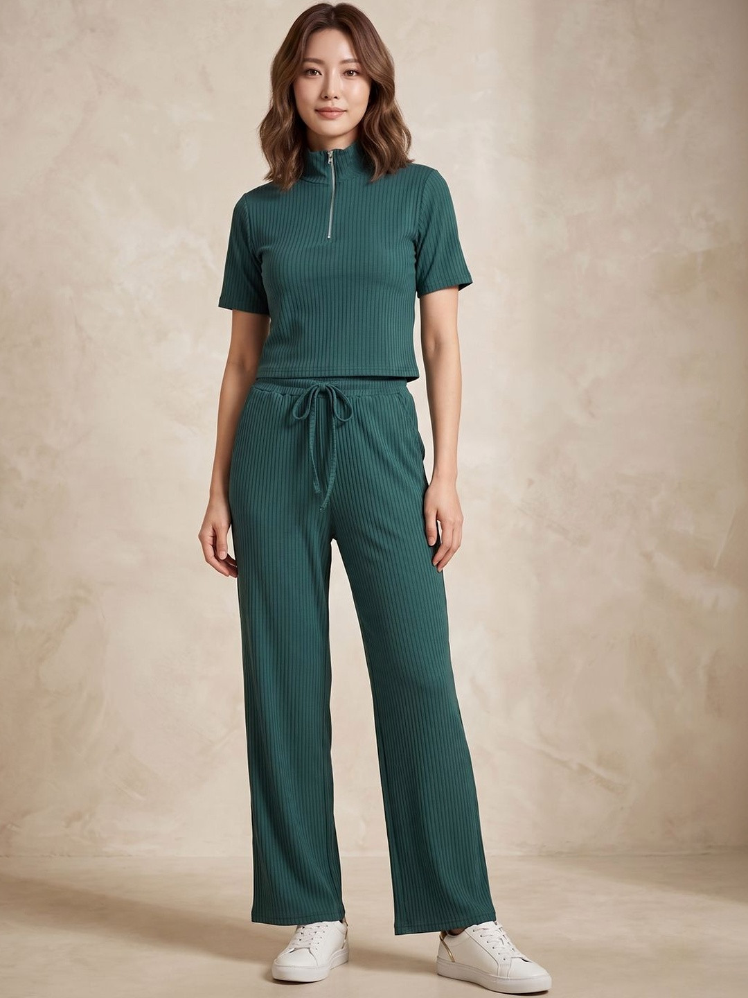 Lugo Self Design Top with Trousers
