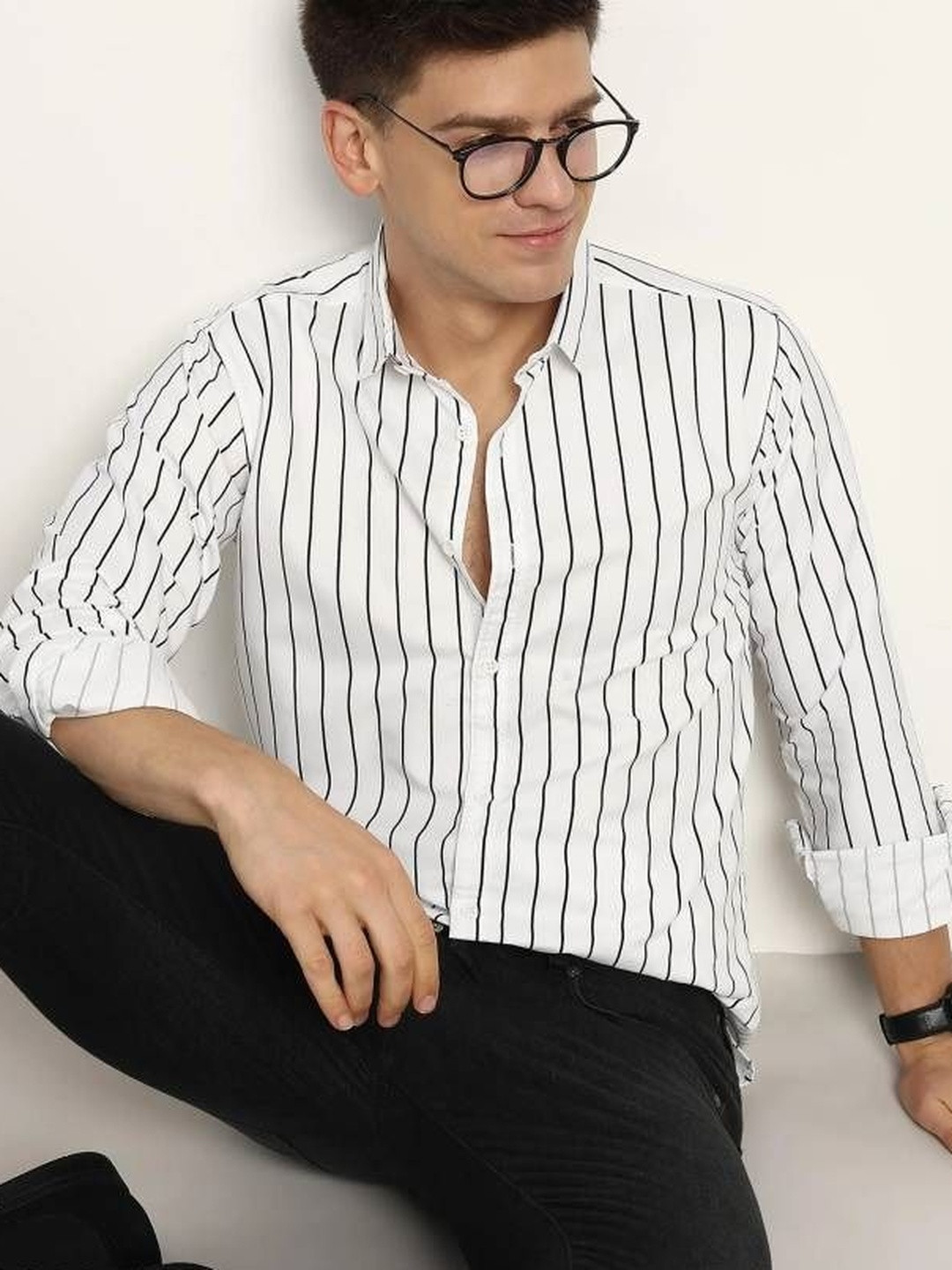 NNC-NEXT NOVA CLOTHES Men Classic Striped Casual Shirt