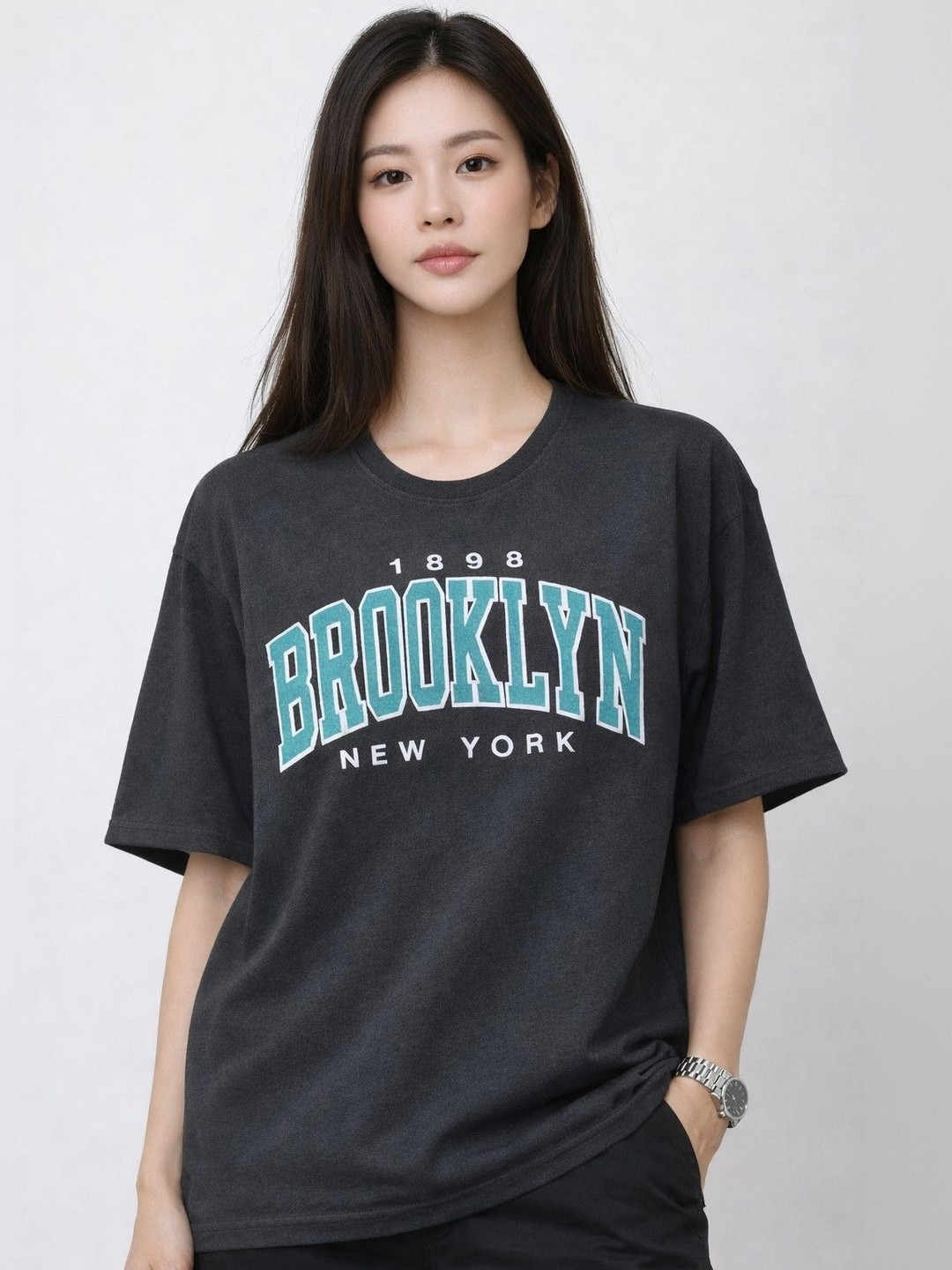 DDASPRATION Women Typography Printed T-shirt