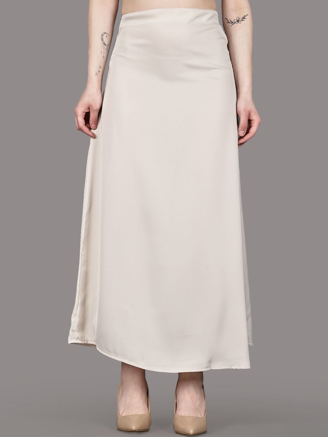 Aadvi Fashion Women Side Slit Maxi A-Line Skirt