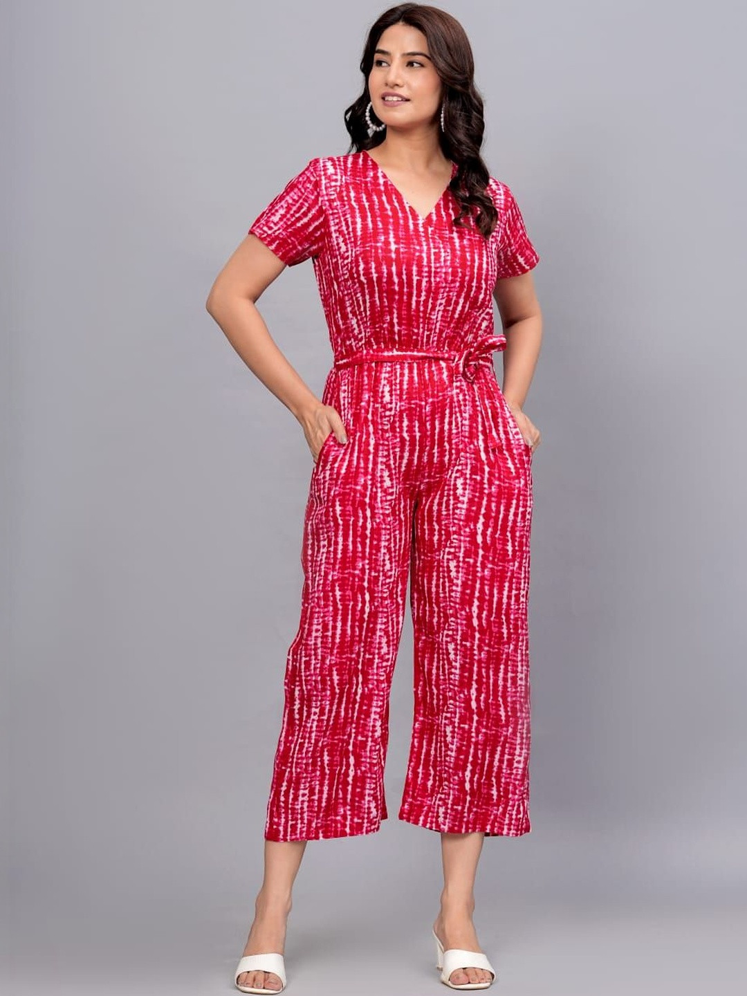 ANGIYA Printed Basic Jumpsuit