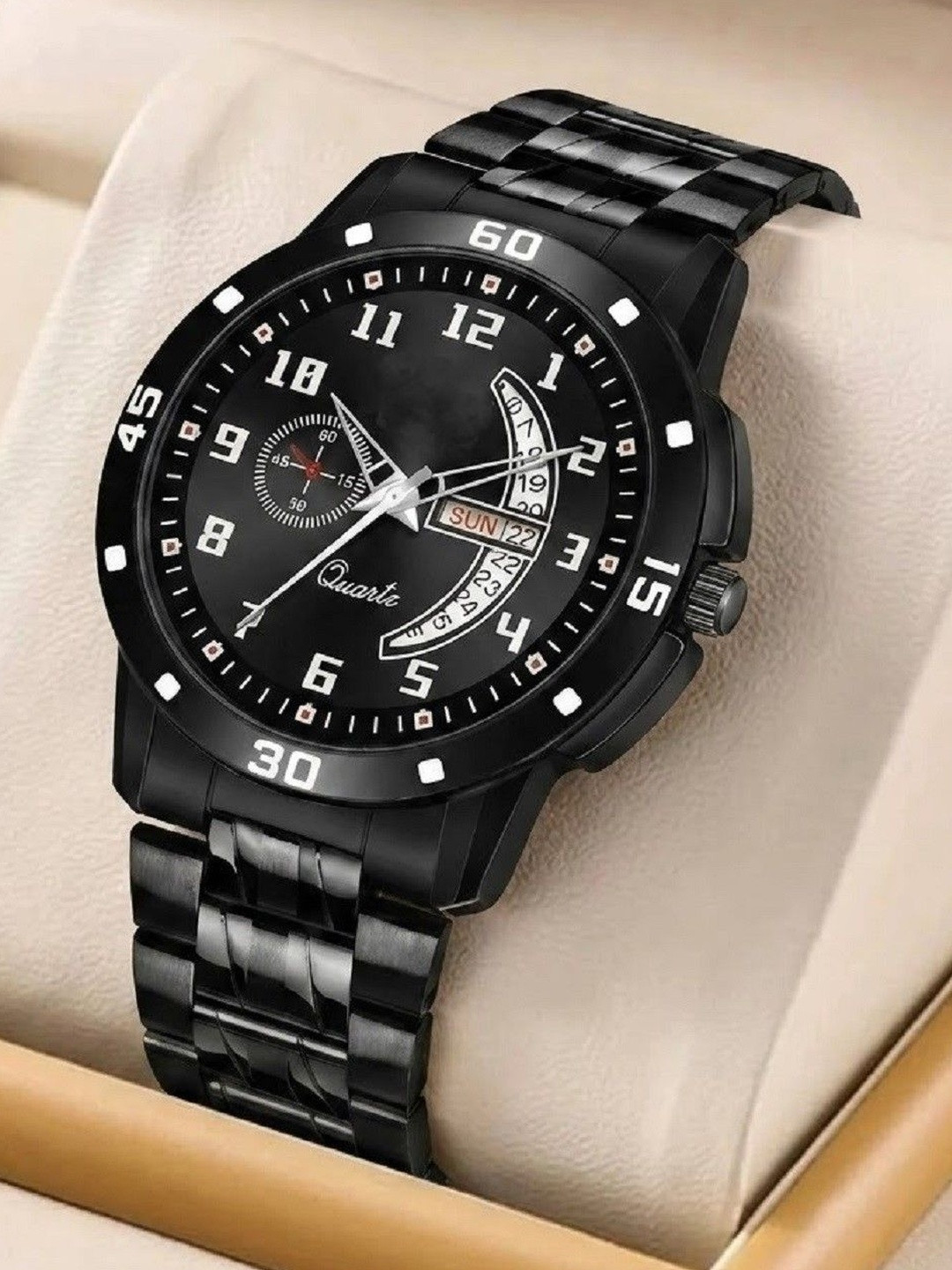 Moda Rapido Men Dial & Stainless Steel Bracelet Style Straps Analogue Watch Moda DD Aveo Steel Full BlackPO