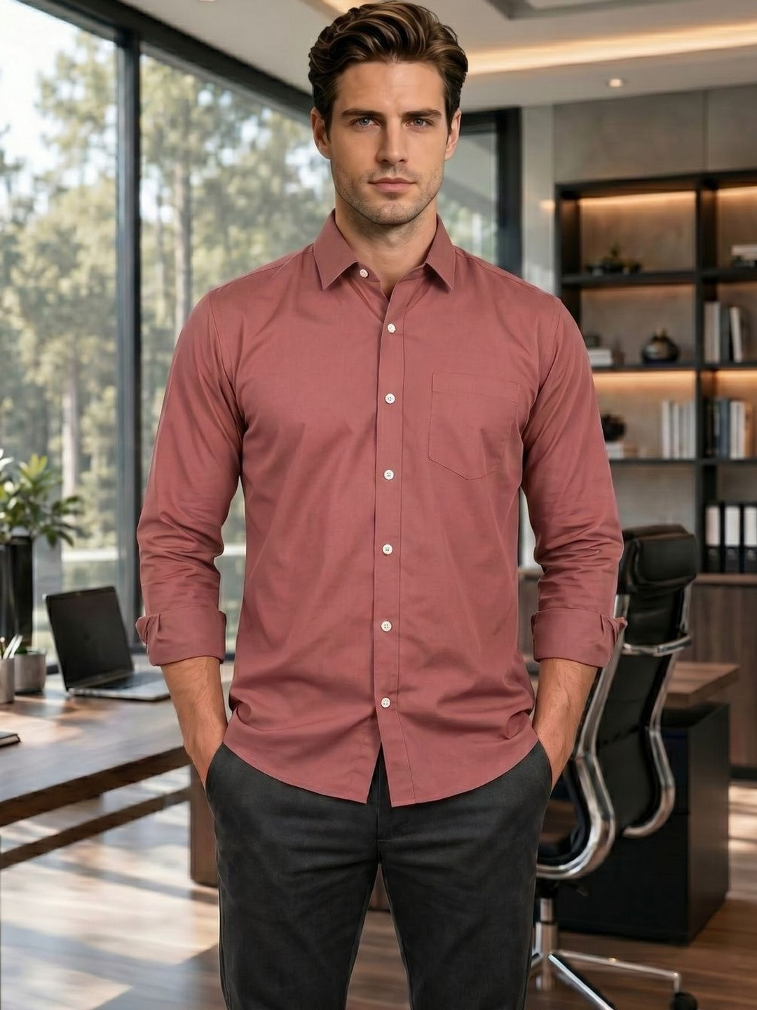 CB-COLEBROOK Men Standard Formal Shirt