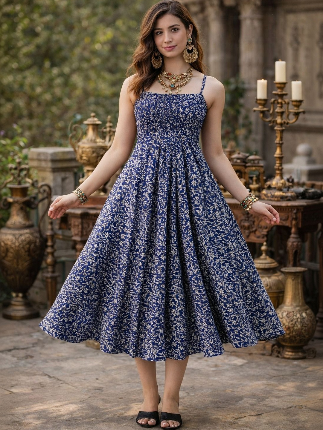 LIAPARO Botanical Printed Kurti