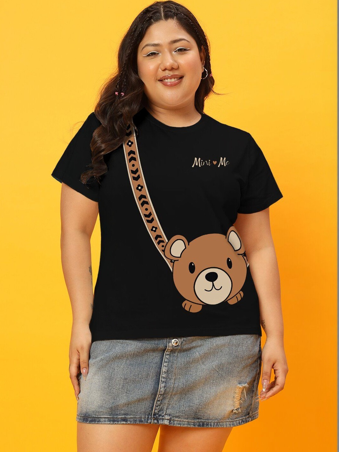BEYOUND SIZE - THE DRY STATE Women Plus Size Printed T-shirt