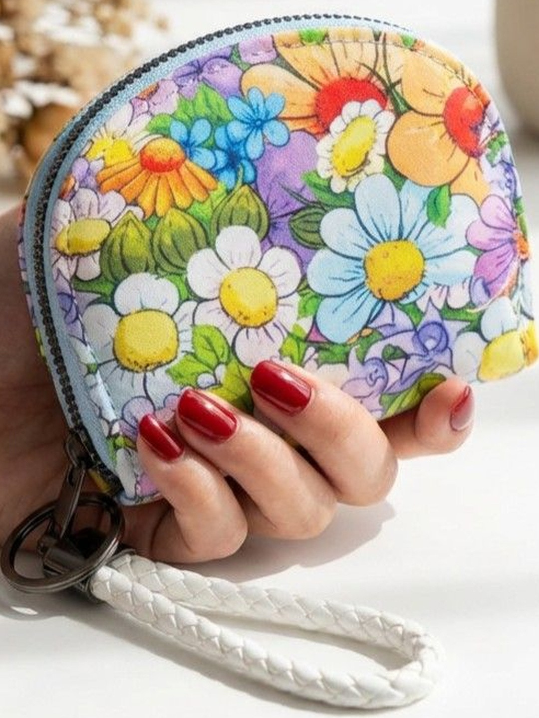 LacyLook Women Floral Printed PU Zip Around Wallet