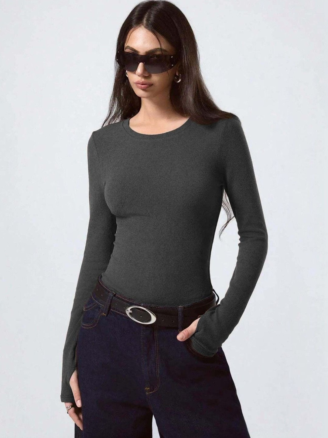ZYVRA Women Slim Fit T-shirt