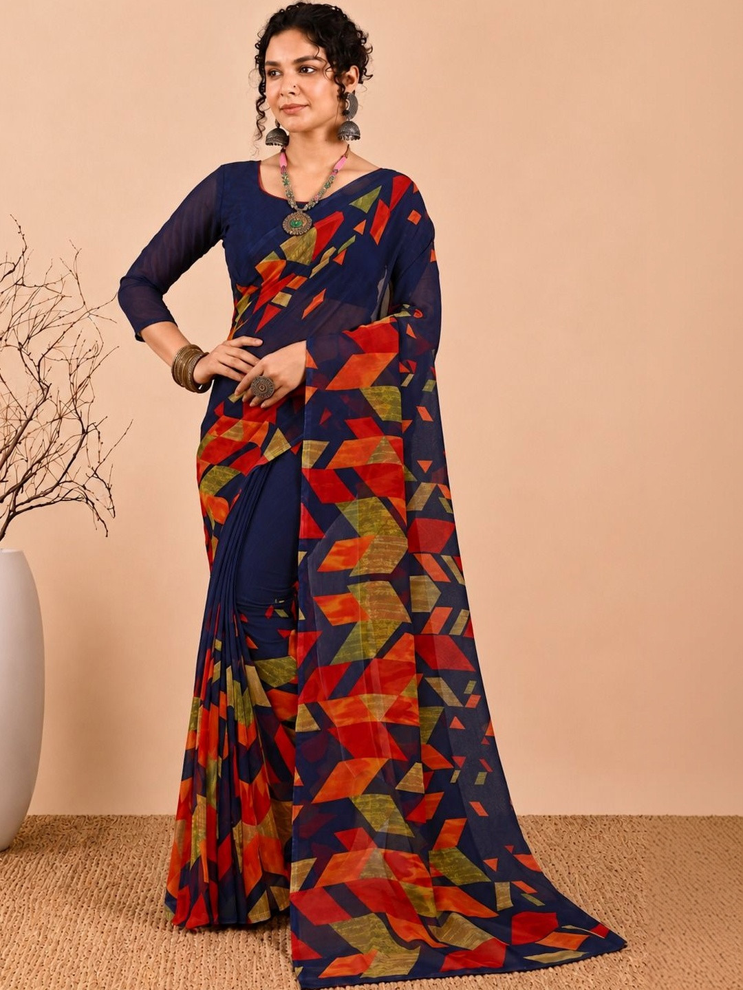 Varutex Poly Georgette Saree