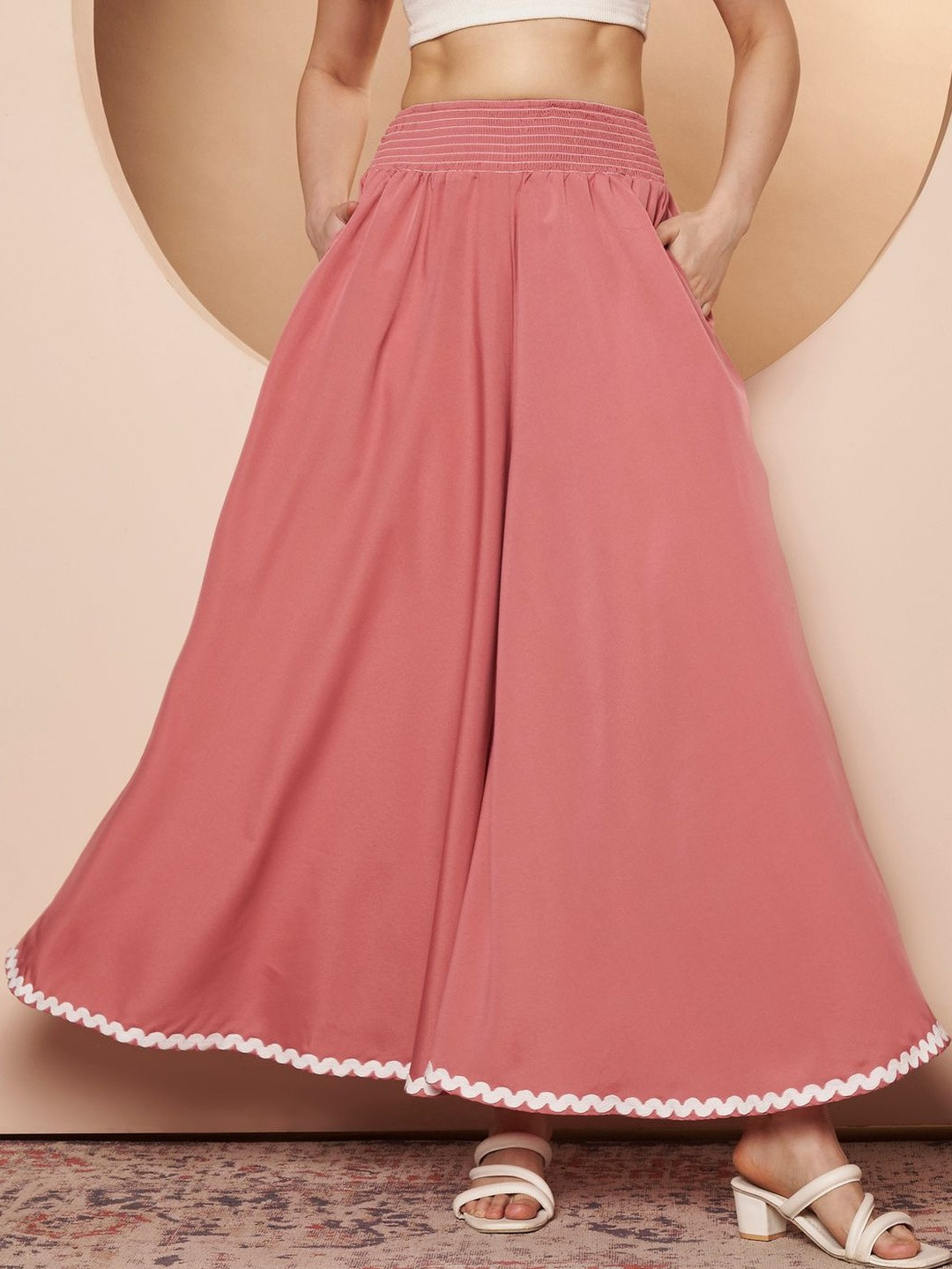 ZWERLON Women Flared Palazzos